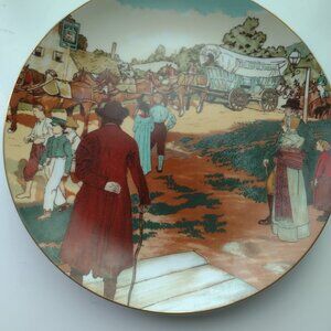 Limited ed. Hand-painted Hotel DuPont Porcelain hand-painted plate